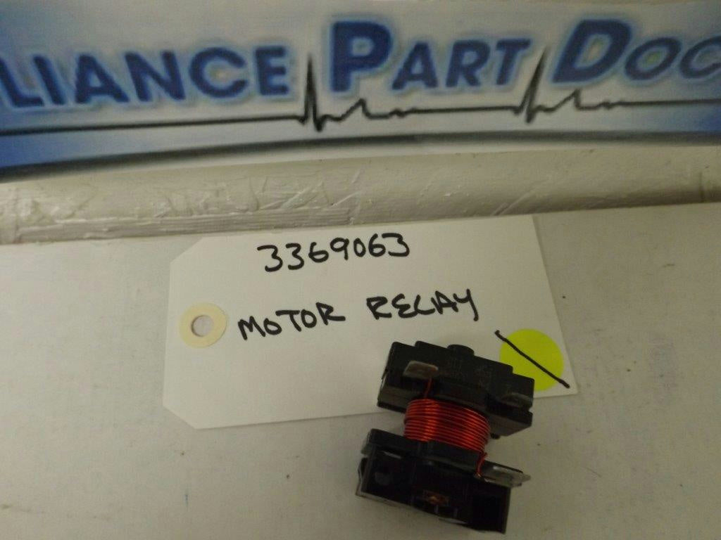 WHIRLPOOL KENMORE DISHWASHER 3369063 MOTOR RELAY USED WHIRLPOOL KENMORE DISHWASHER 3369063 MOTOR RELAY USED